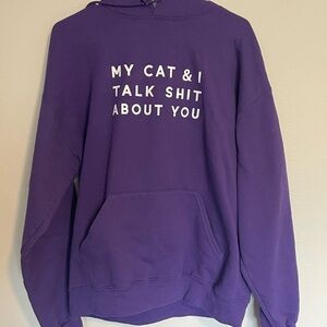 Purple Cat Lover Purple Hoodie 🍀 3
